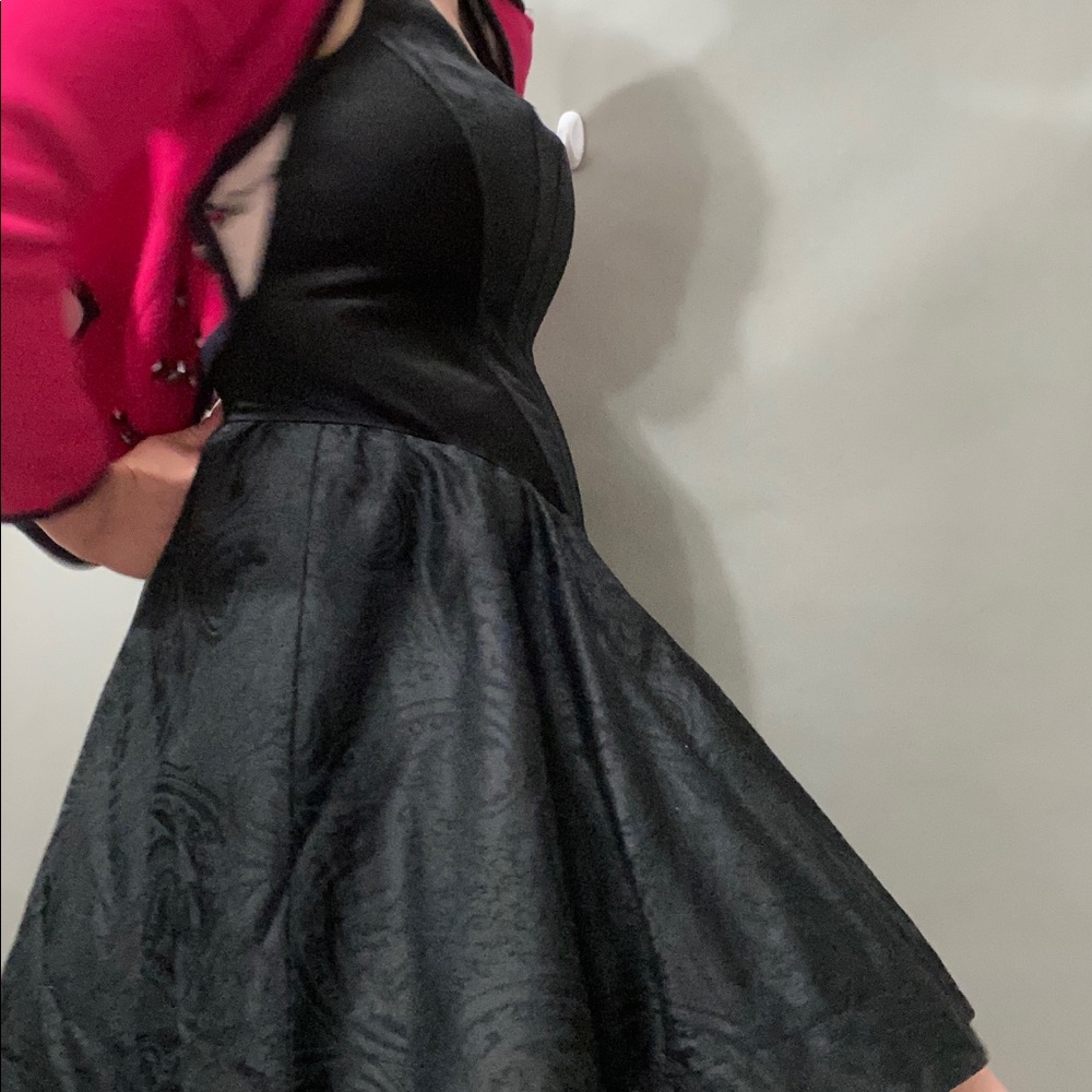 🖤Betsey Johnson Sexy Silk Goth Corset Dress - Picture 13 of 14